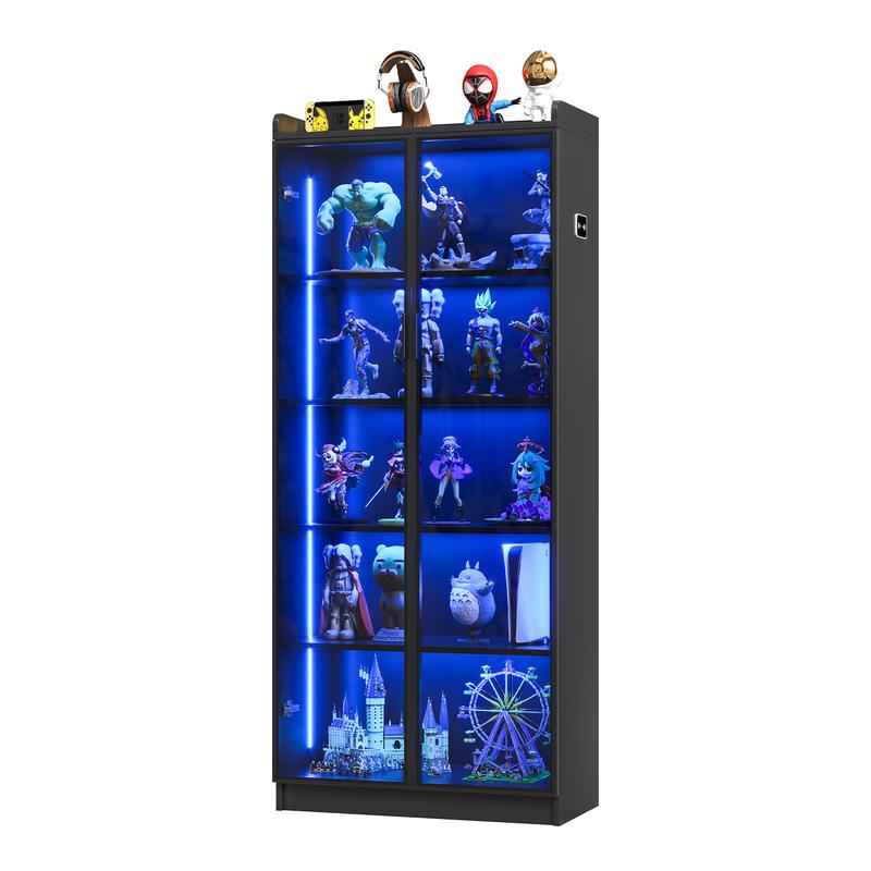 Miu Storage cabinet,Motion Sensor LED Wine Cabinet,3-color-light,Automatic induction light,Multiple cabinets,Easy to install,Acrylic material