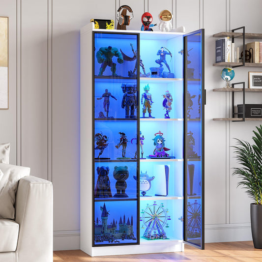 Miu Storage cabinet,Motion Sensor LED Wine Cabinet,3-color-light,Automatic induction light,Multiple cabinets,Easy to install,Acrylic material