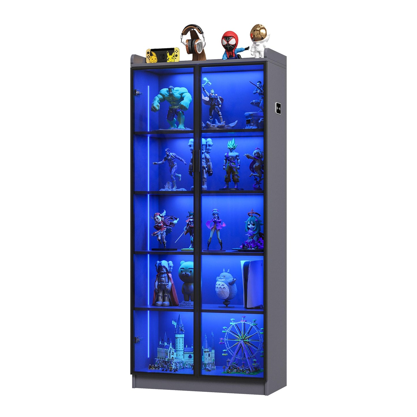 Miu Storage cabinet,Motion Sensor LED Wine Cabinet,3-color-light,Automatic induction light,Multiple cabinets,Easy to install,Acrylic material